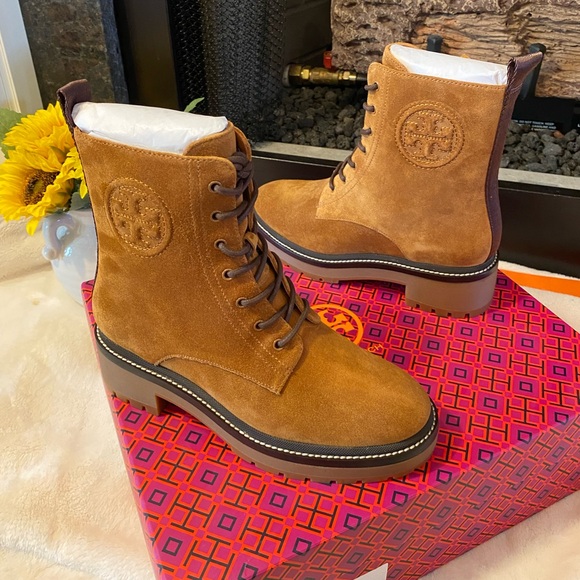 TORY BURCH MILLER SUEDE BOOTIES - Picture 3 of 9